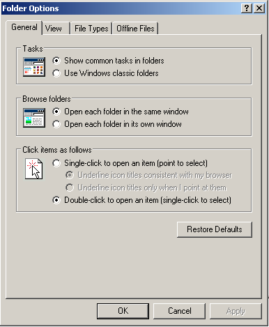 Folder Options