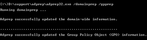 adprep /domainprep /gpprep