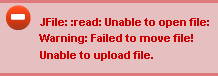 JFile: :read: Unable to open file: