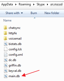 Transfer Skype chat history