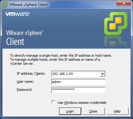 vSphere Client v5