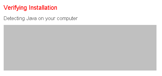 Detecting Java on your computer