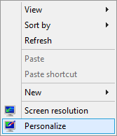Desktop - Personalize