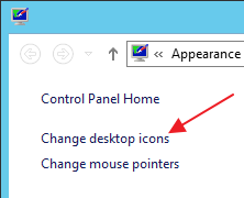 Change desktop icons