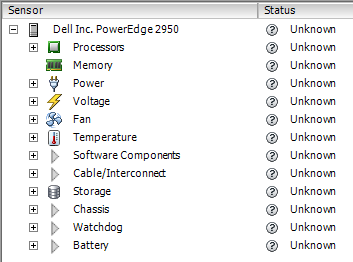 VMware ESXi vSphere - Sensors