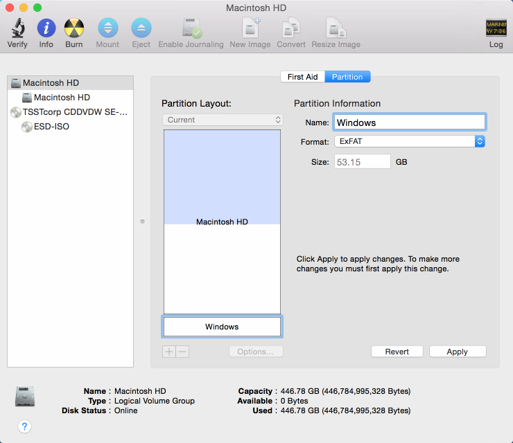 Mac OS Disk Utility