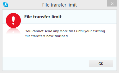 Skype - File Transfer Limit