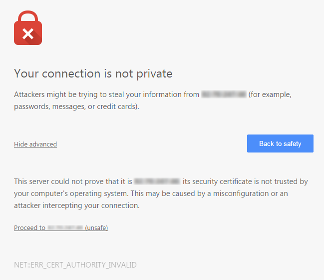 NET::ERR_CERT_AUTHORITY_INVALID