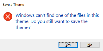 Windows can t find one of the files in this theme.