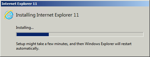 Installing IE11