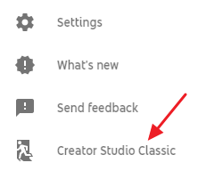 YouTube Creator Studio Classic