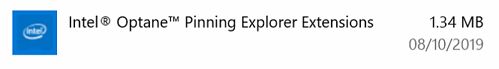 Intel Optane Pinning Explorer Extensions