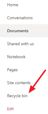 SharePoint Recycle Bin