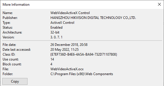 WebVideoActiveX Control