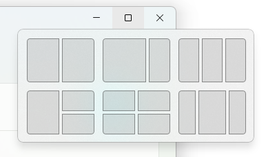 Windows Snap Layouts