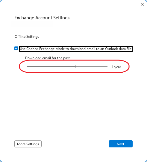 Outlook > Accounts Settings