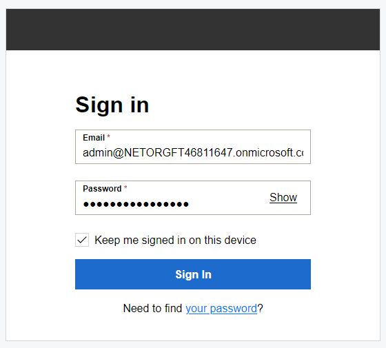 Godaddy's login page