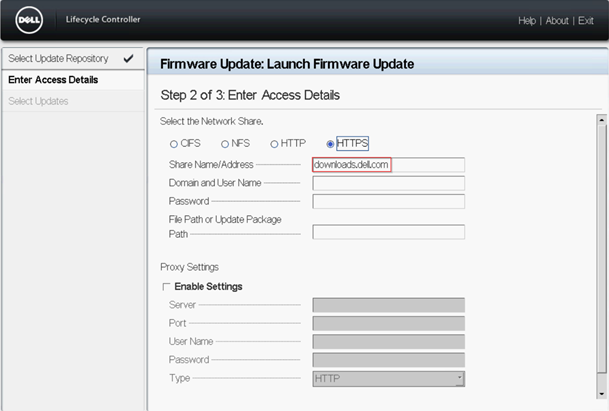 DELL Lifecycle Controller - Firmware Update